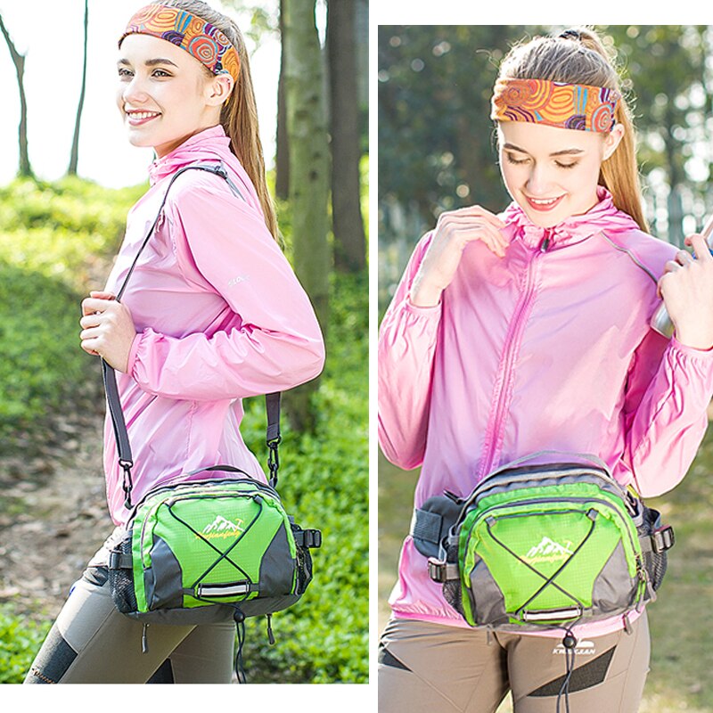 Udendørs sport vandtæt camping vandretasker taljetaske pose nylon letvægts rejse afslappet skuldertaske bærbar håndtaske