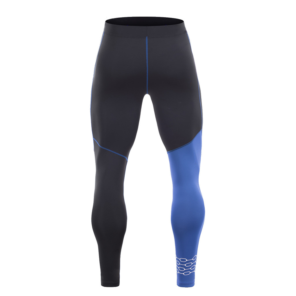 Mannen Fleece Thermische Fietsen Broek Winter Winddicht Waterdicht Panty & Broek Fiets Mtb Racefiets Kleding Sportkleding: Blue  / XL