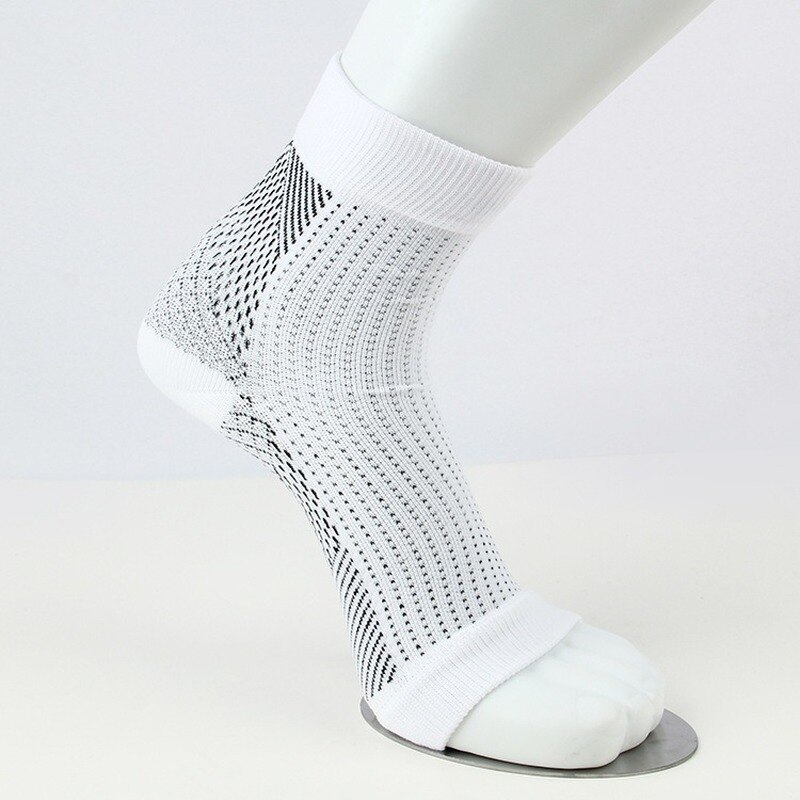 Unisex Compression Ankle Socks Anti Fatigue Pressure Circulation Open Toes Breathable Plus Size Underwear Socks Men