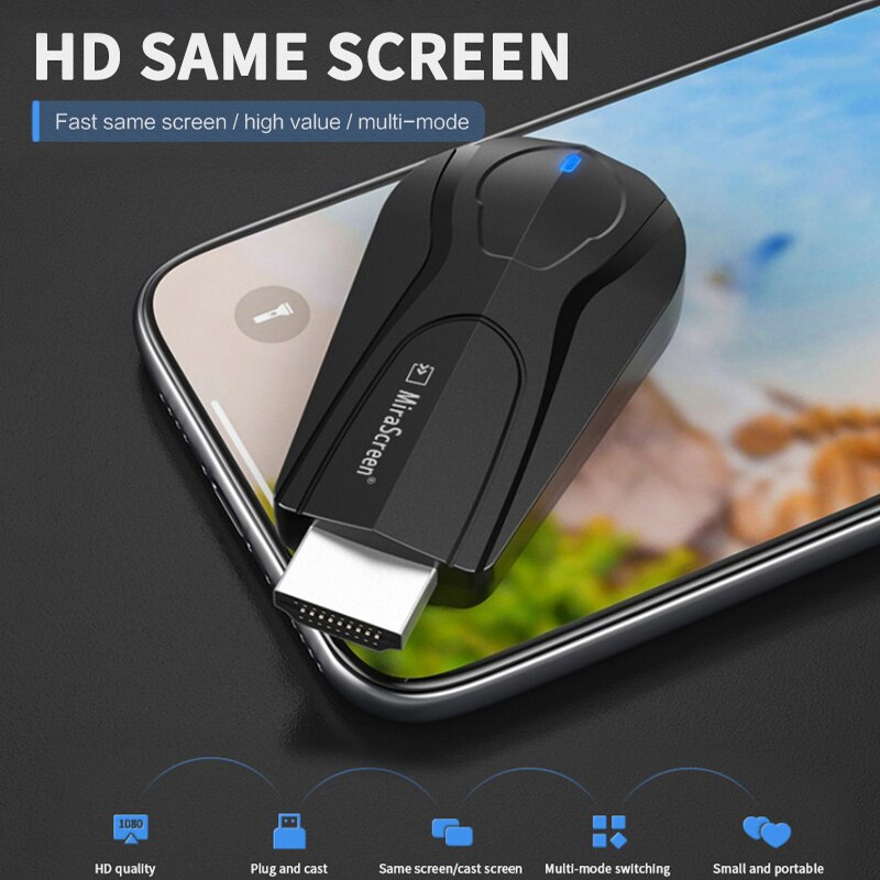 K11 1080P HDMI TV Stick WiFi Display TV Dongle Receiver Mirror Share Screen For Miracast Air Play Mira Cast DLNA 2.4G 5G