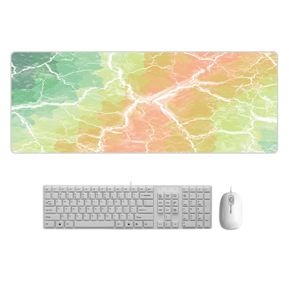 Eenvoudige Marmer Stijl Laptop Gamer Mousepad Computer Bureau Pads Grote Muismat Polssteunen Tafel Mat Bureau Set Deskpad: H