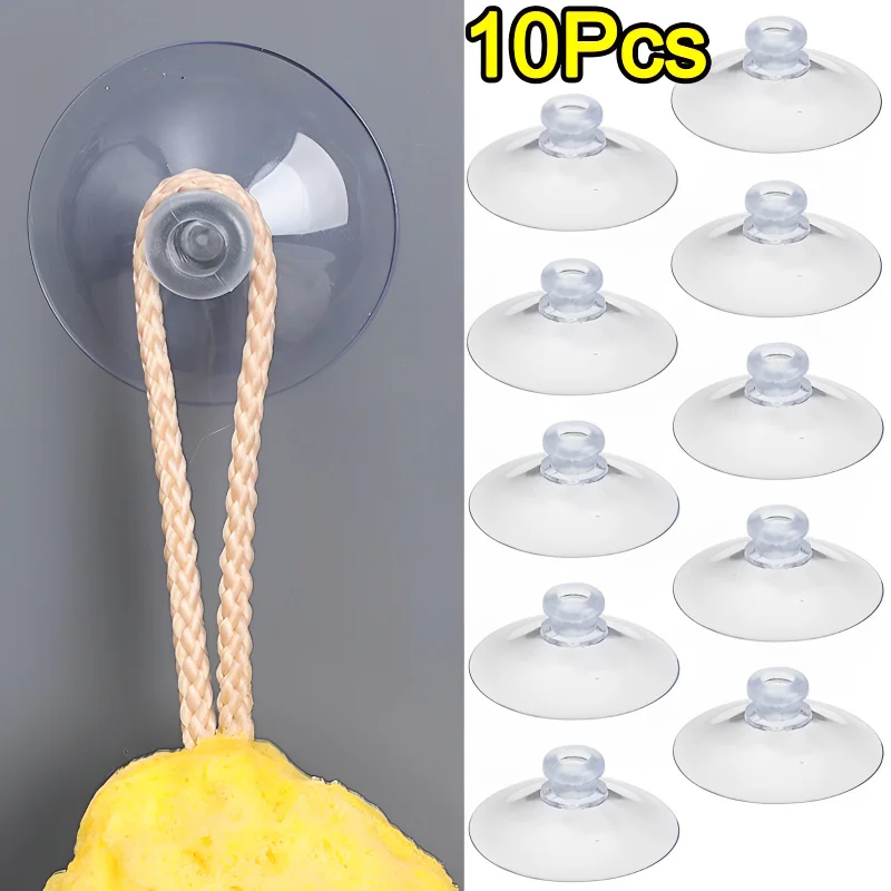 Ventouse transparente en Silicone, 10/1 pièces, puissante ventouse murale, cuisine, salle de bains, fenêtres, crochets en verre, fournitures PVC