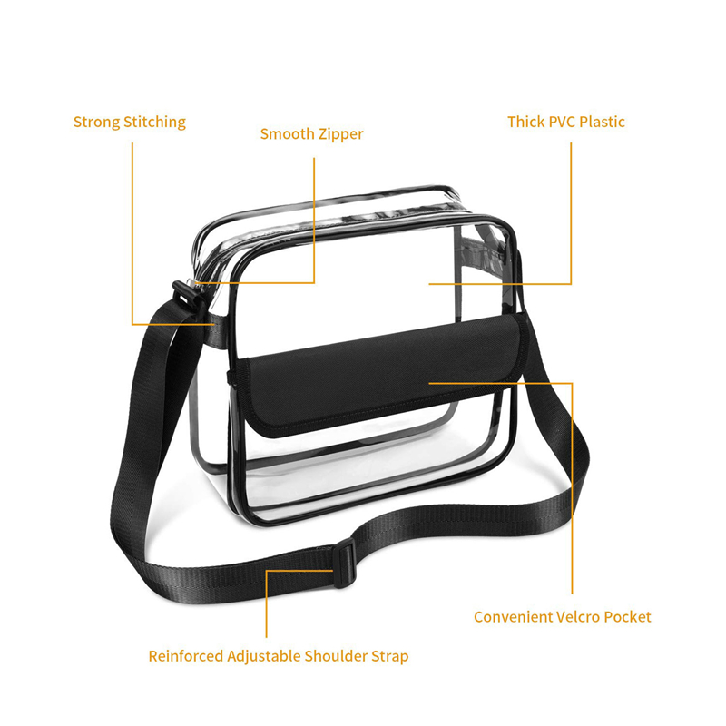 Sommer klare tasker kvinders gennemsigtige pvc-jelly-håndtaske rejsestrand kvindelig shopping skuldertaske vandtæt crossbody-taske pung