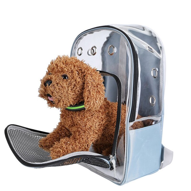 Pet Outdoor Clear Carrier Backpack Adjustable Transparent Pet Cat Dog
