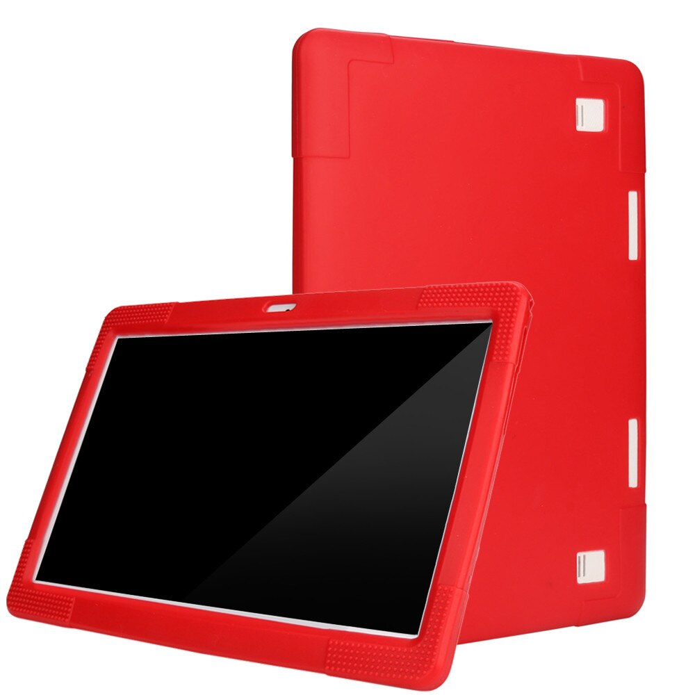 Protection Universal Silicone Cover Case For 10 10.1 Inch Android Tablet PC Waterproof Tablet Cases Covers: RED