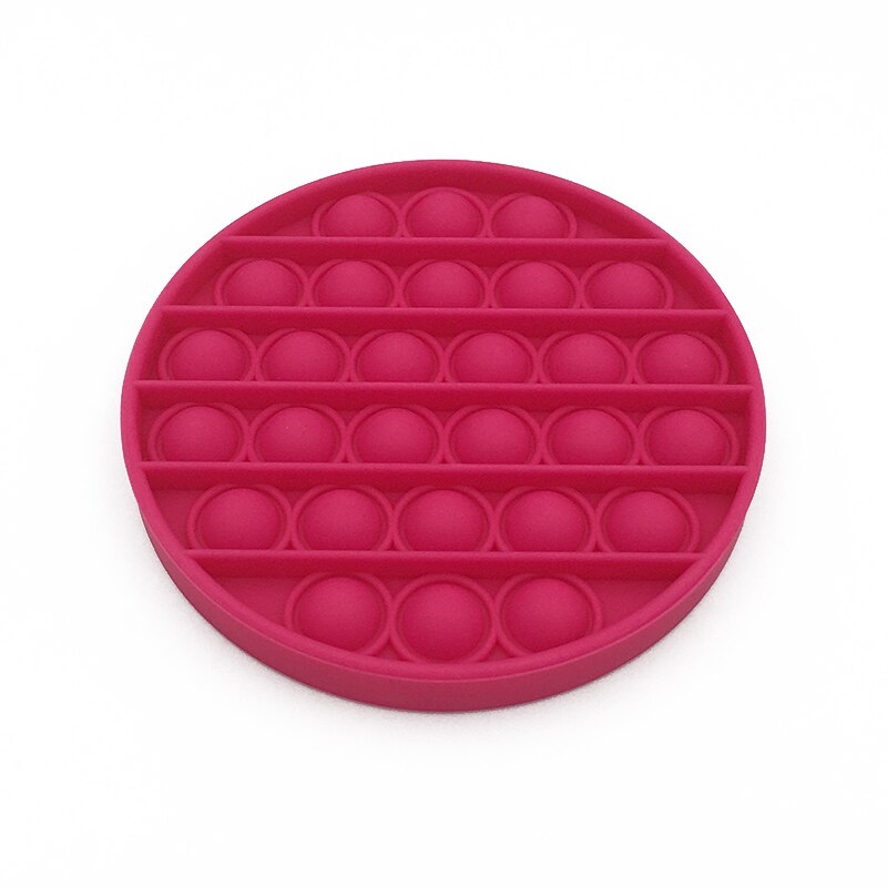 Push pop Bubble Fidget giocattolo sensoriale antistress per uso domestico e ufficio per bambino adulto SEC88: rose red