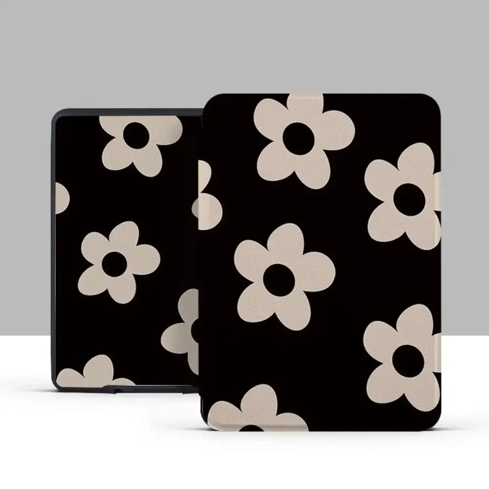 11th :a generationens 6-6.8- tums e-läsarfodral i läder, reptåligt, stötsäkert, ultratunt skal för kindle paperwhite: Tretton / Svart