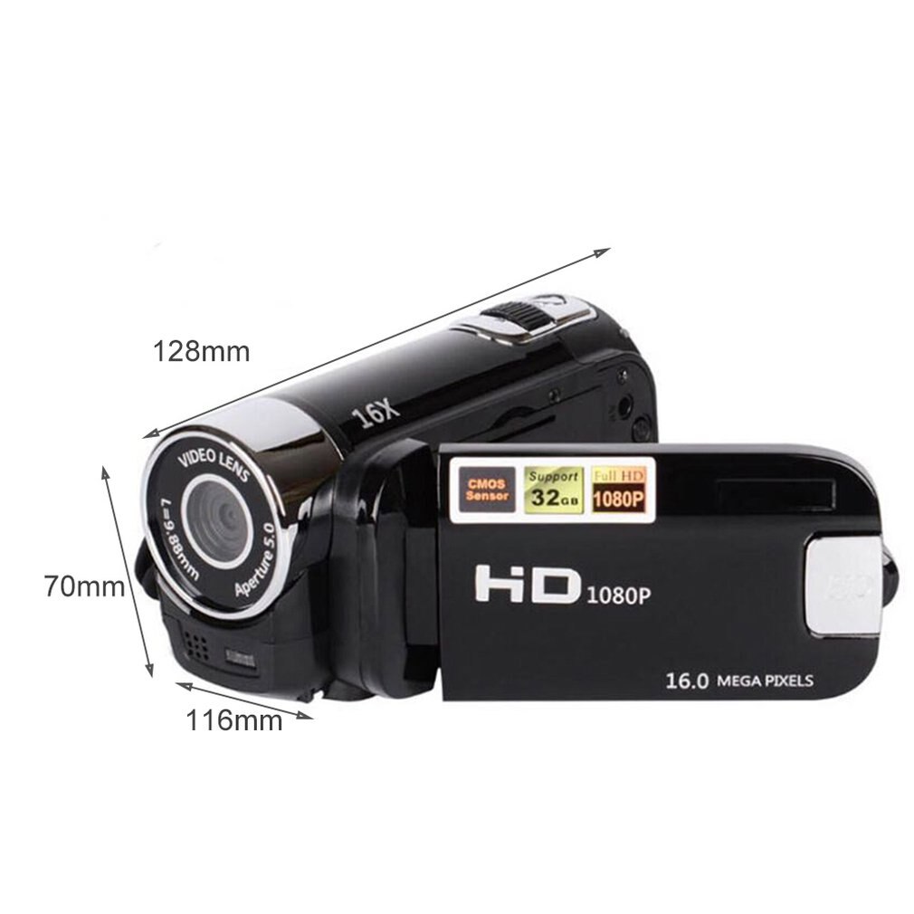 D90 Digital Camera 16MP Ultra HD Camera 180 Degree Rotation Flip Screen Camera SLR 4X Digital Zoom
