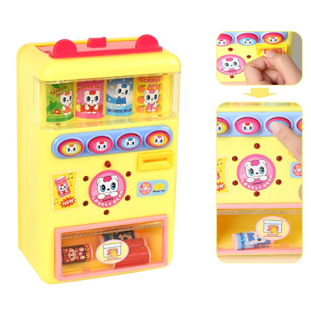 Reden Getränke Automaten Spielzeug Pädagogisches vorgeben Spielen mit Realistischen Geräusche vorgeben Spielen Lebensmittel Spielzeug Für Kind freundlicher