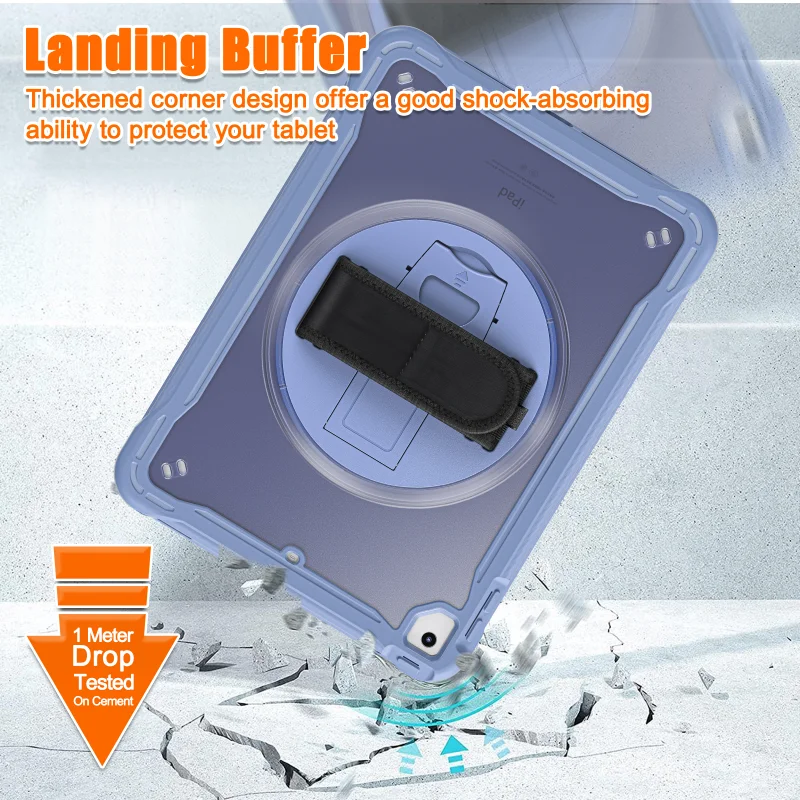 Funda a prueba de golpes Para iPad 9,7 iPad 5th 6th Tablet cubierta iPad A1822 A1823 A1893 A1954 soporte Correa Para Funda