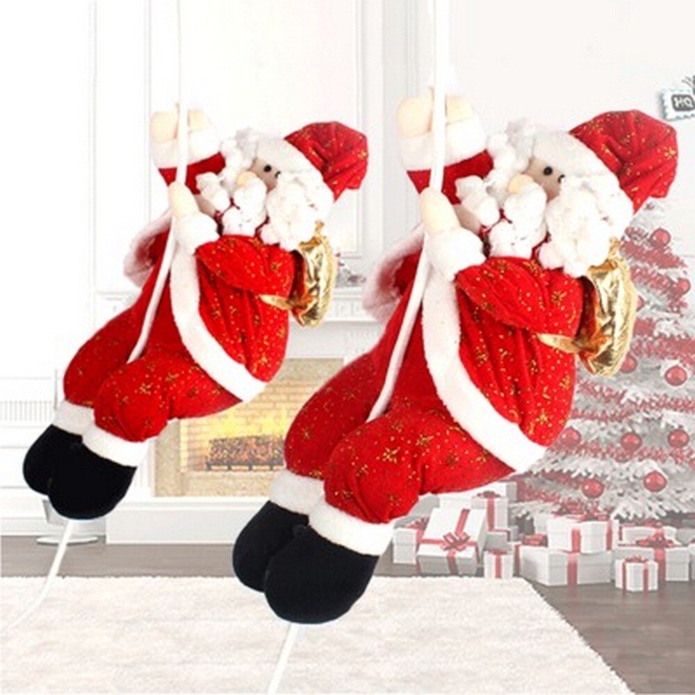 22Cm 36Cm Klimmen Touw Kerstman Kerst Charme Kerstversiering Props Kerstman Bergbeklimmen Thuis Raamdecoratie: 36cm-1pc