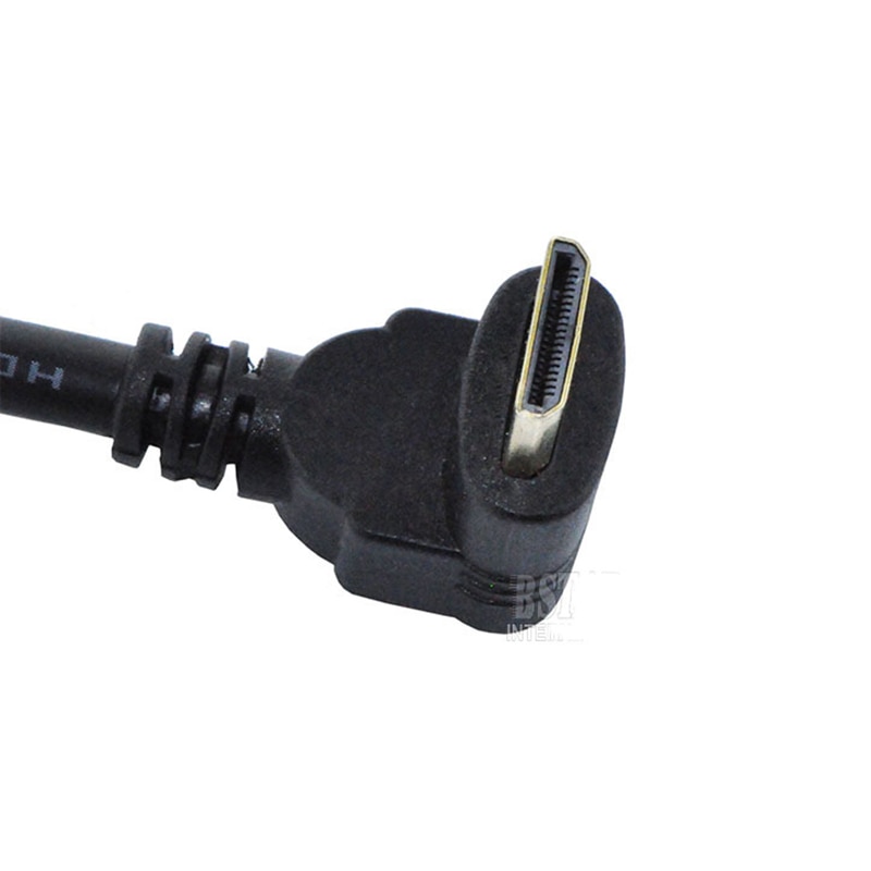 Opposite Right-angle 90 Degree Mini HDMI Male to HDMI Female Converter Adapter Cable Converter Adapter HDTV Connector