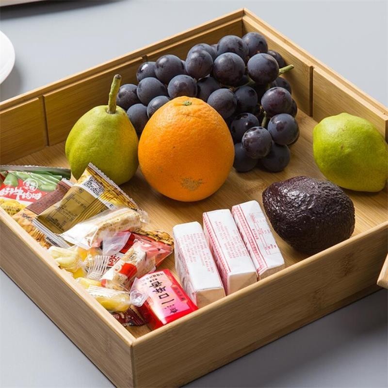 Kinesiskt snack godis förvaringsbricka trä partition torkad frukt mat förvaringsbox hållare hem nötter frukt melon organizer case