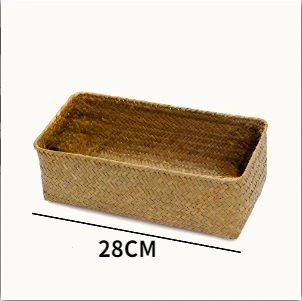 Korb geflecht Aufbewahrung skorb für Küche Obstschale Lebensmittel Brot Kleinigkeiten Veranstalter Rattan Picknick behälter Aufbewahrung koffer mx9191743: Gelb
