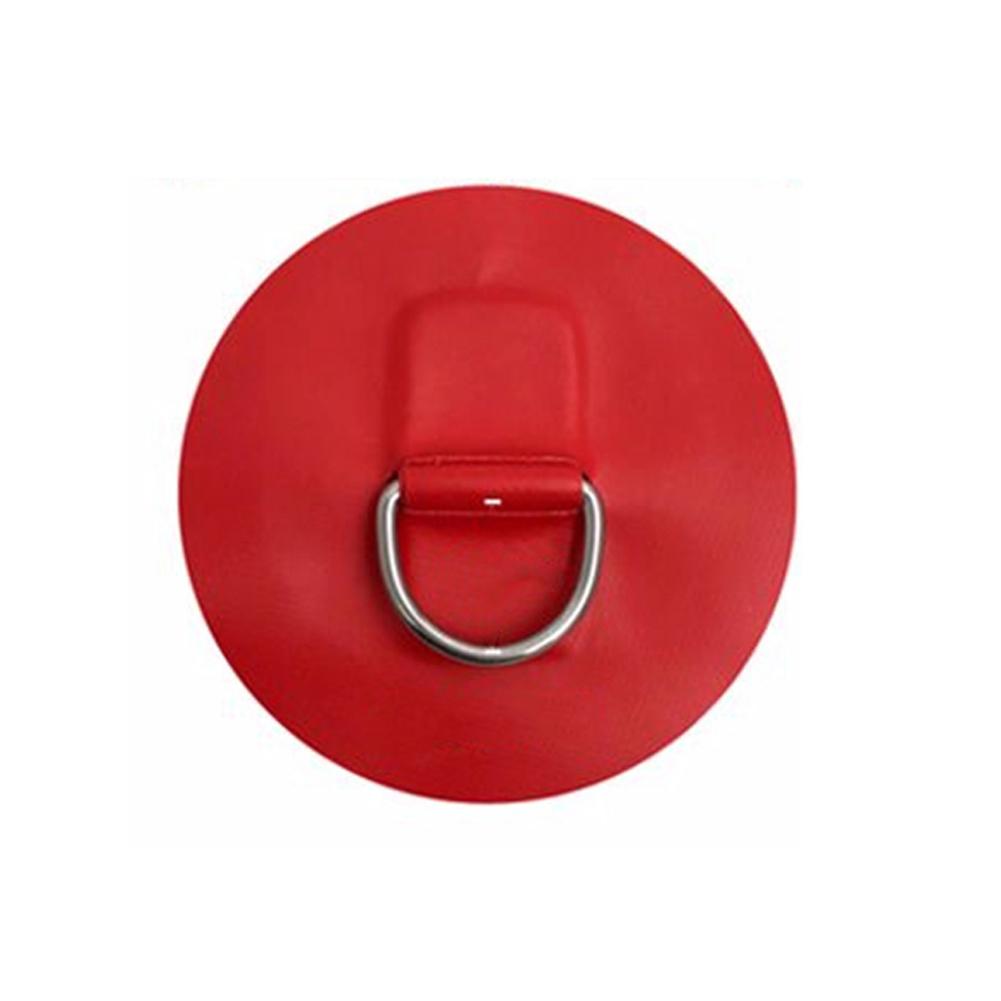 11Cm Rvs D Ring Pad/Patch Voor Pvc Opblaasbare Boot Vlot Rubberboot Kano Surfplank Sup Kajak Tie down Montage Accessoires: Red