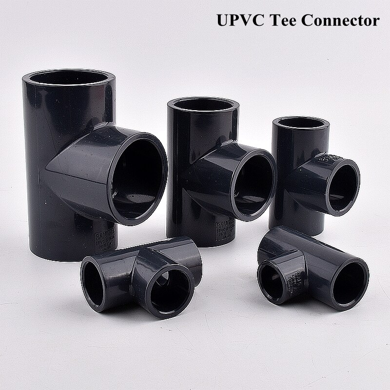 1~3pcs I.D 20~160mm UPVC Tee Pipe Connector Garden Watering Greenhouse 3 Way Water Tube Joint Fittings Irrigation System Adapter