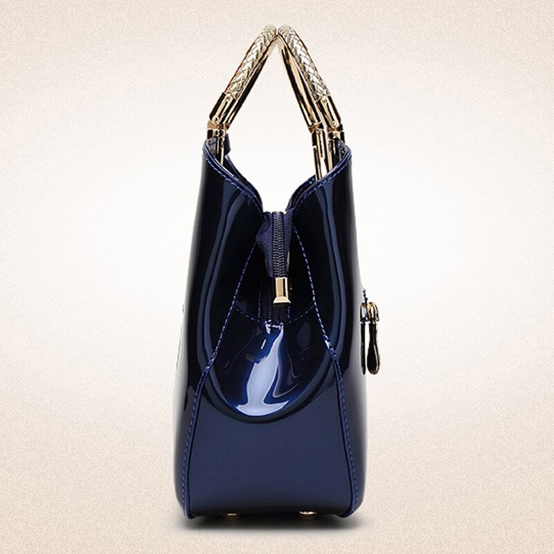 Coofit Weibliche Elegante Ring Handtasche Großzügige Goldene Griff Hülse Tasche Womens Feste PU Schulter Taschen Abend Taschen Für Dame