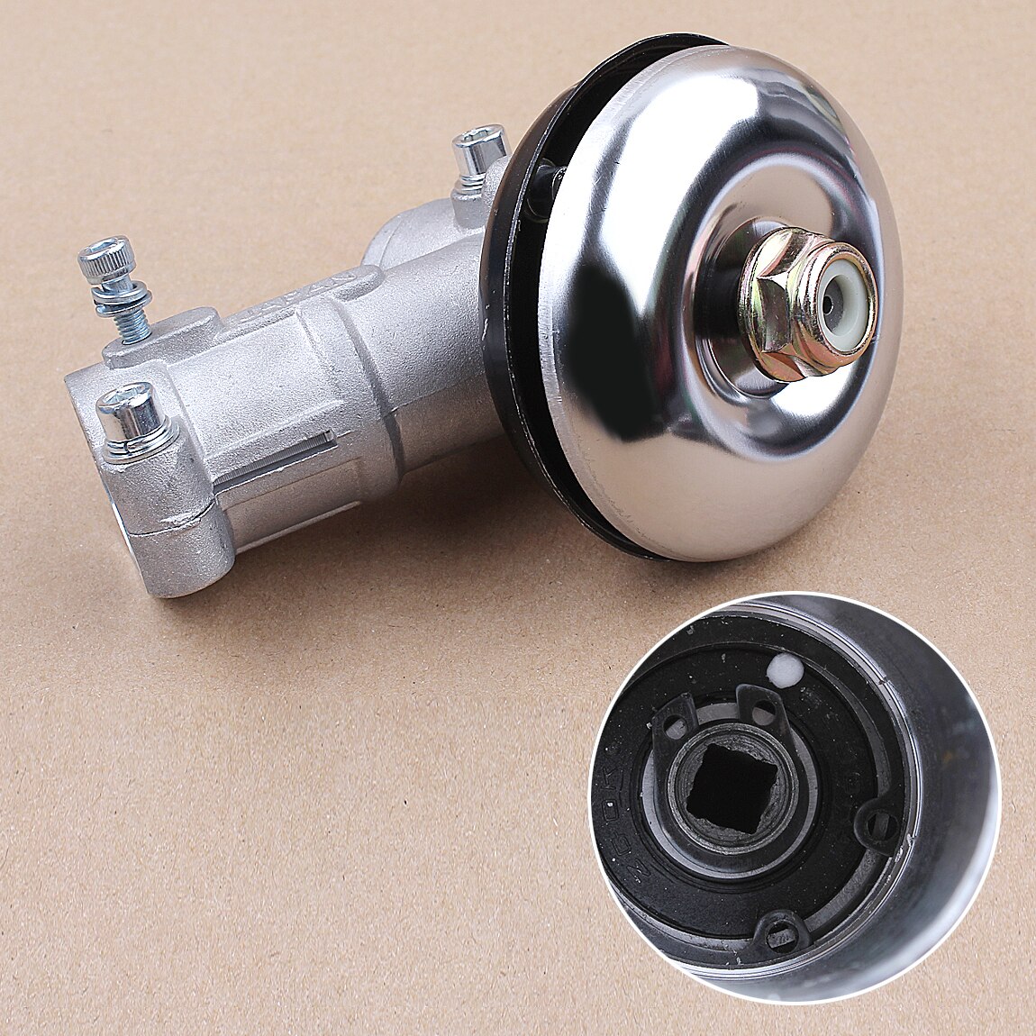 7 T/9 T M10 * 1.25 Versnellingsbak Gear Hoofd Assemblage 28MM Vierkante Staaf Universele Gear Hoofd fit grasmaaier Trimmer Bosmaaier: Square