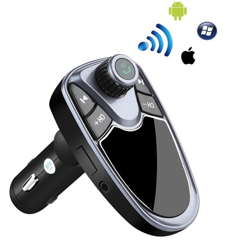 Bluetooth car FM transmitter AUX wireless radio adapter USB charger MP3 player