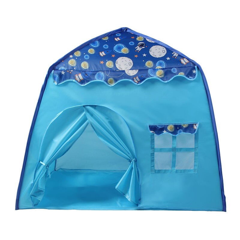 Verdicken freundlicher Zelt Tipi Große freundlicher Tipi Mädchen Prinzessin Schloss Tragbare Jungen draussen Camping Haus Art Spielen Zelt: GR0071-Blau