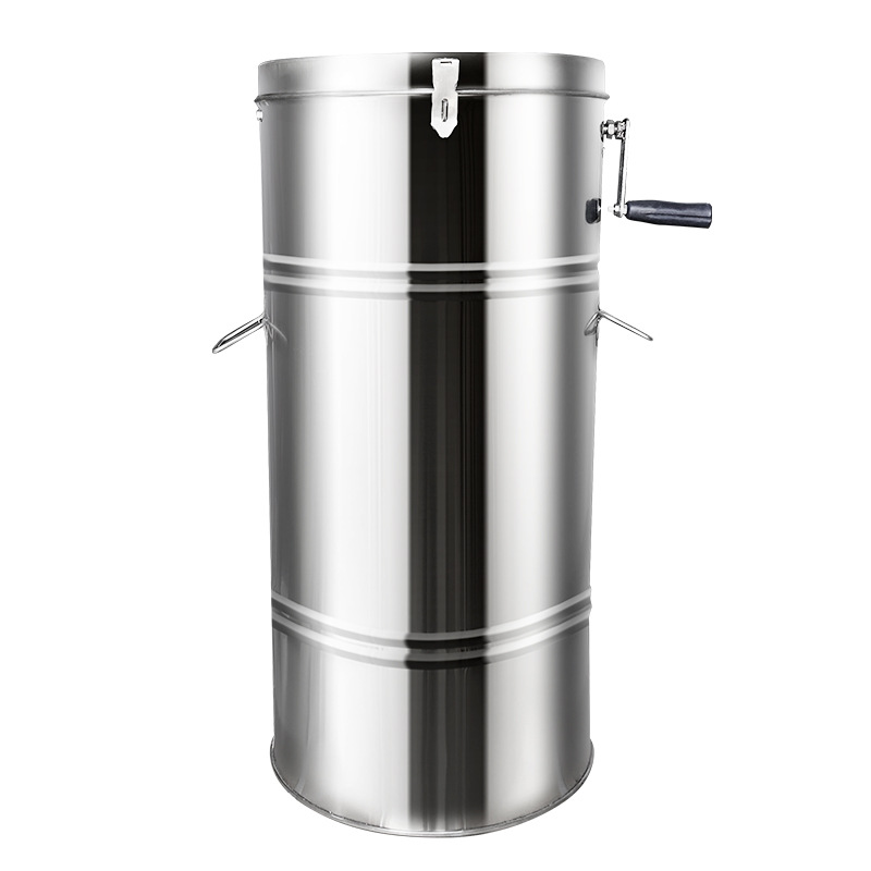 Extractor de miel de 20KG, dos Marcos, acero inoxidable, gran capacidad, centrifugadora de procesamiento Manual, equipo de Apicultura