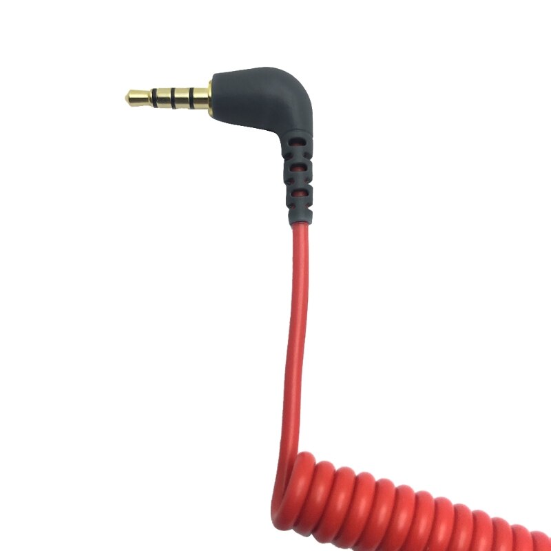Cable adaptador de 3,5mm TRS a 3,5mm TRRS para RODE SC7 SC2 por micrófono de vídeo inalámbrico GO