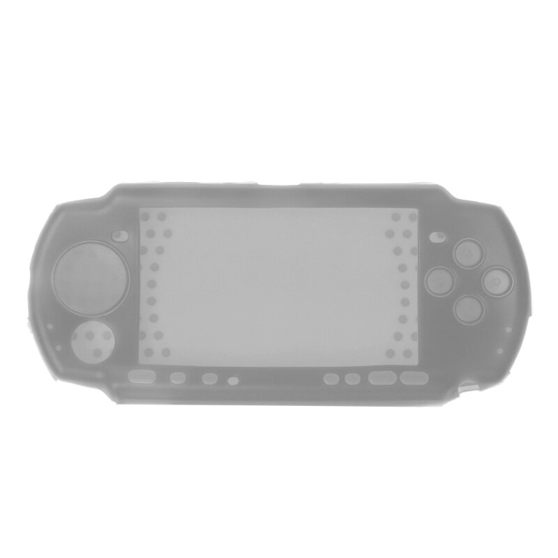 Silicone Macio Capa Protetora Shell para Sony PlayStation Portable PSP 2000 3000 Console Para PSP3000 Corpo Protetor Da Caixa Da Pele: Grey