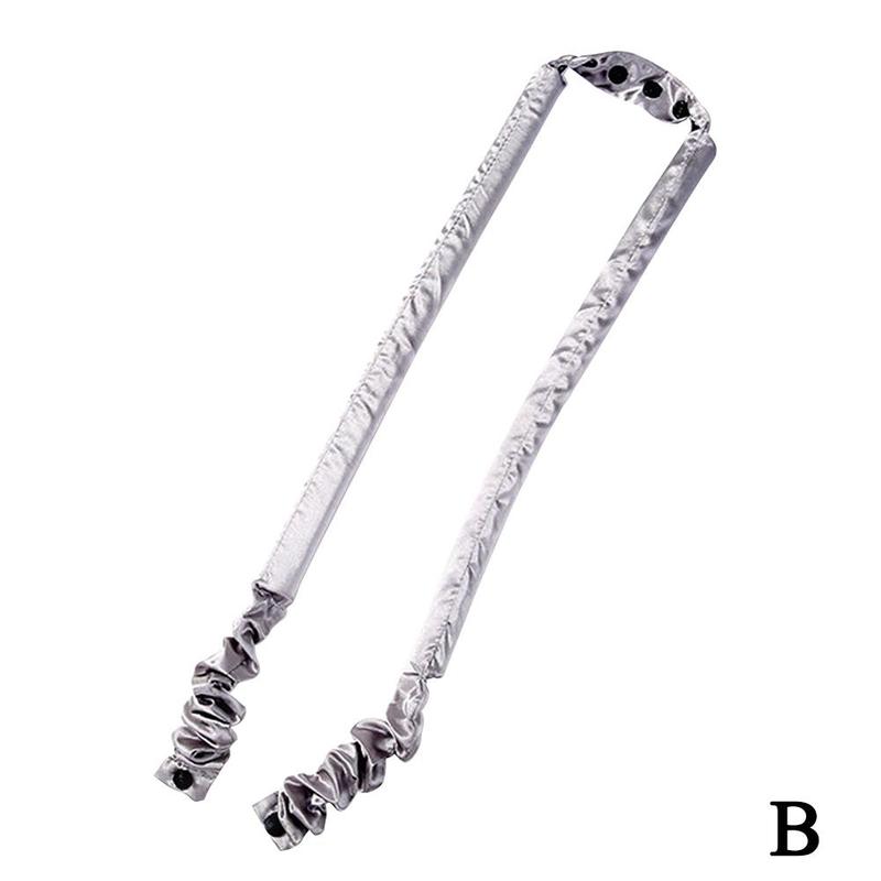 Bandeau en soie sans chaleur pour cheveux, boucles de nuit, vague magique: B