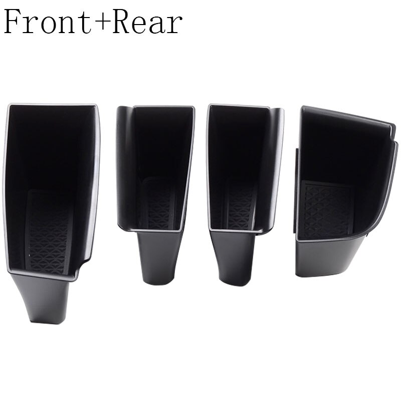 Front Rear Car Door Armrest Storage Box For Mazda CX30 CX-30 Side Phone Container Case Interior Box Accessories: Front and Rear