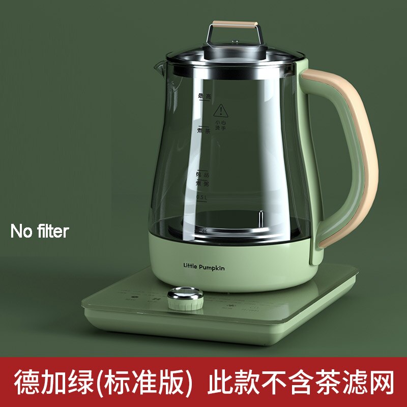 1.8L wielofunkcyjny czajnik retro zielony wielofunkcyjny automatyczny szklany czajnik elektryczny garnek zdrowia: nie filter