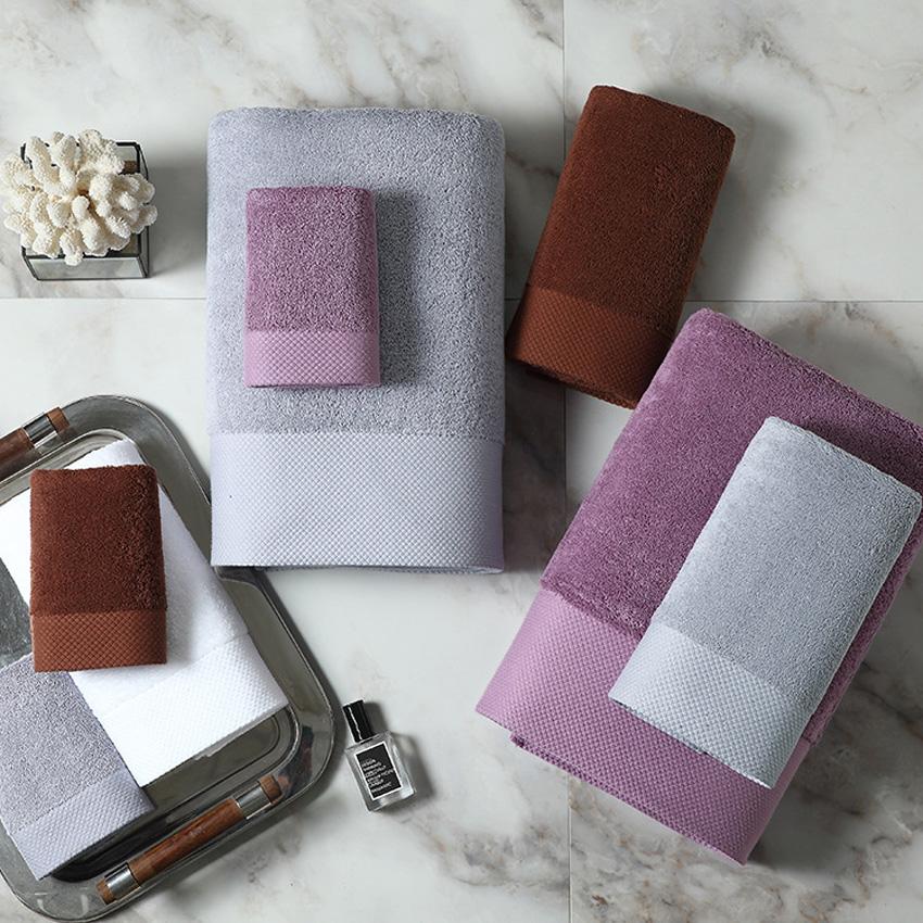 40 serviette épaisse ensemble moderne couleur unie coton serviette de bain salle de bain main visage douche serviettes pour adultes enfants maison toalla de ducha