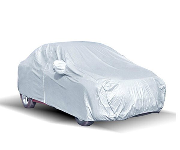 Hatchback zilver kleur Kleine S Anti-Uv Ademend Outdoor/Indoor Car Cover
