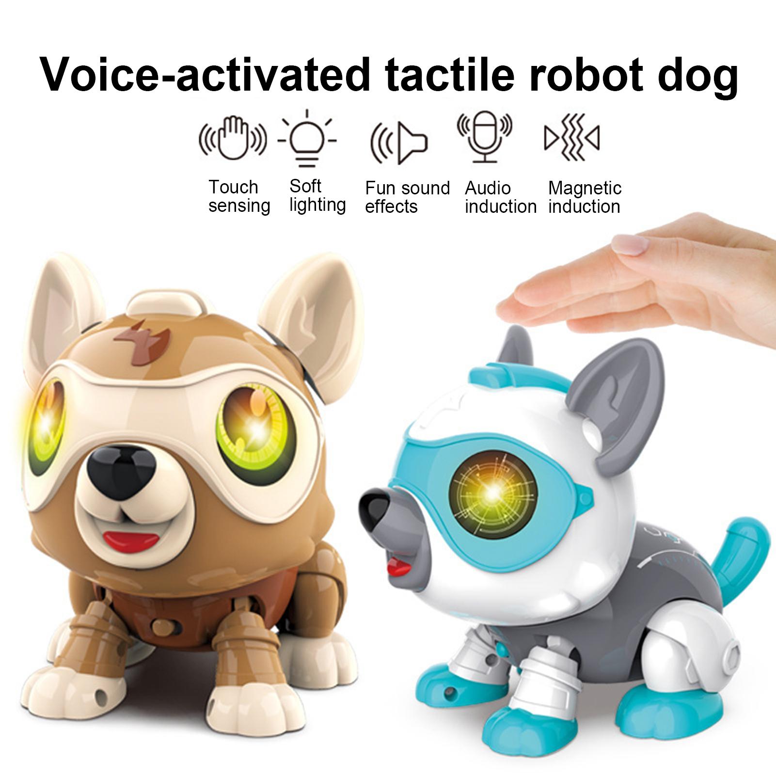 Children Voice Control Touch Sensing Electronic Robot Dog Intelligent Smart Toy