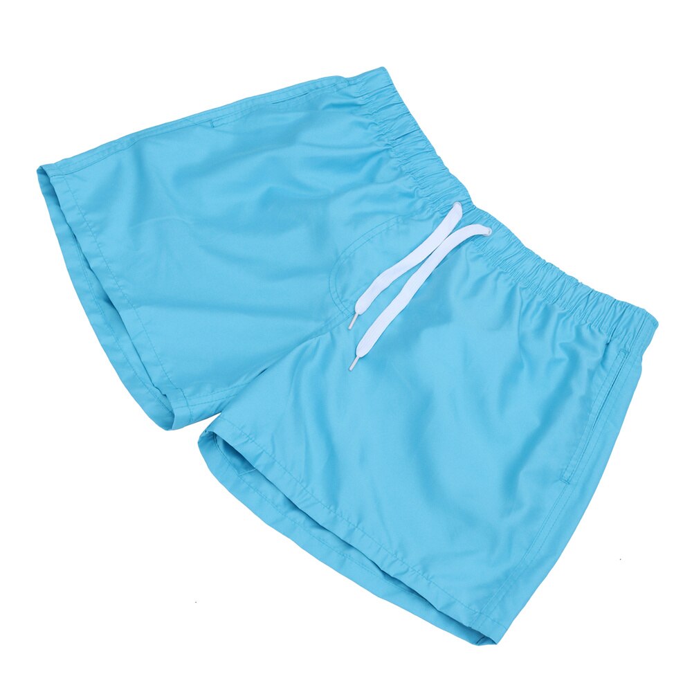 Mens Beach Shorts Kleur Beknopte Stijl Zomer Shorts Zwemmen Kofferbak Beachwear - Size (Grijs)
