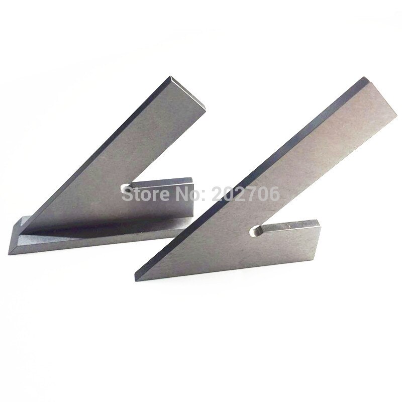 120x80mm 100x70mm Stainless Steel 45 Degree Miter Angle Corner Ruler Wide Base Gauge Measuring Tools DIN875/2 Standard With Stop