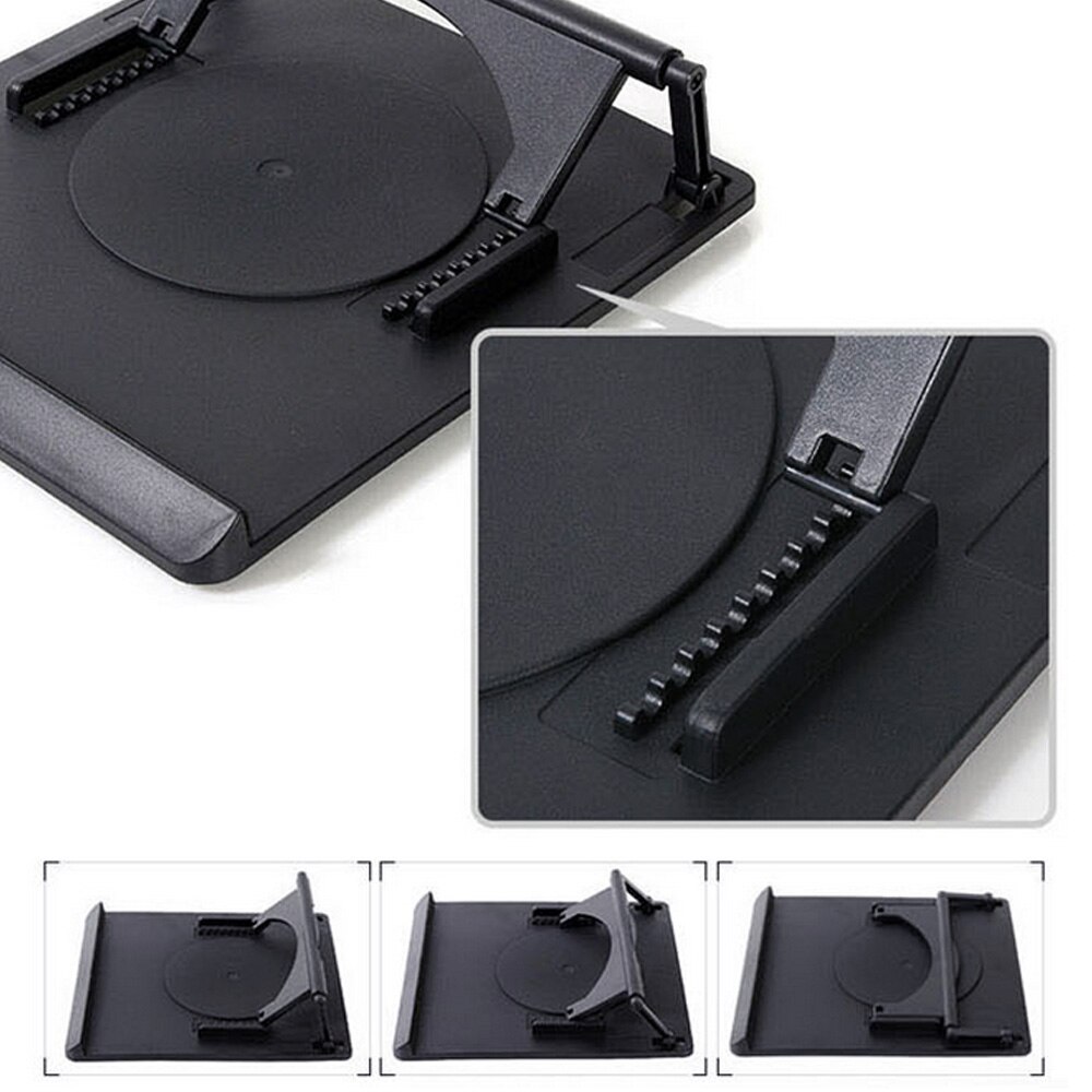 Besegad 360 Degree Adjustable Flexible Rotating Heat Dispersion Holder Stand Base for LED Drawing Copy Tracing Board Black