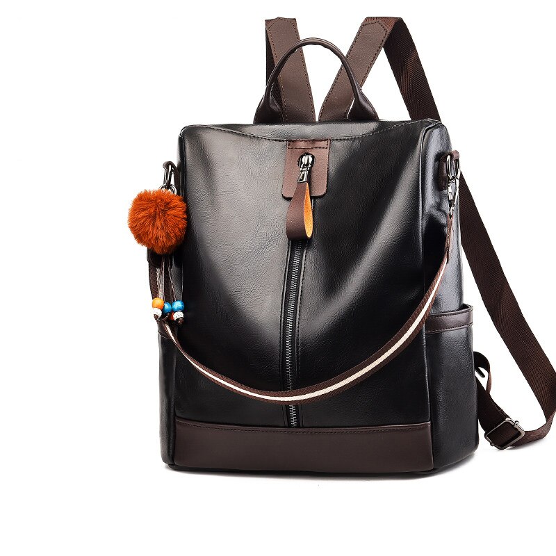 MTong Mädchen Schulter Tasche Frauen Laptop Rucksäcke Große Kapazität PU Leder Anti-diebstahl Reise Hochschule Taschen: C3