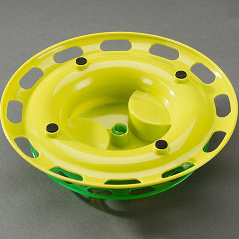 Funny Interactive Toys For Cat Turntable Food Bowl Training Goods For Cats Toys With Ring Bell Ball For Kitten Amusemen Plate