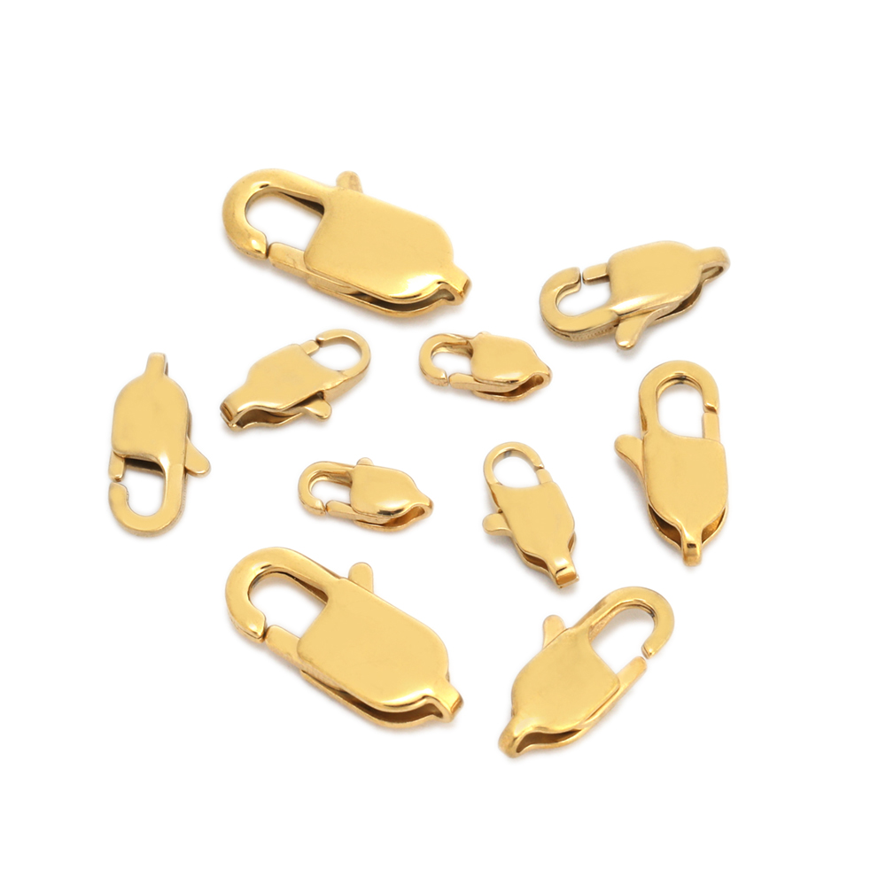 10 Stuks Rvs Polijsten Rechthoek Kreeft Sluitingen Haken Eindsluitingen Connectors Voor Diy Sieraden Maken Benodigdheden In Bulk
