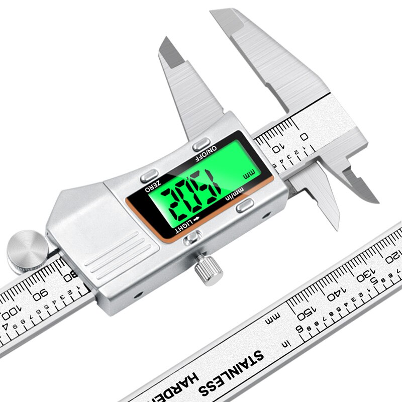 Stainless steel metal shell digital caliper 0-150mm measuring tool color display
