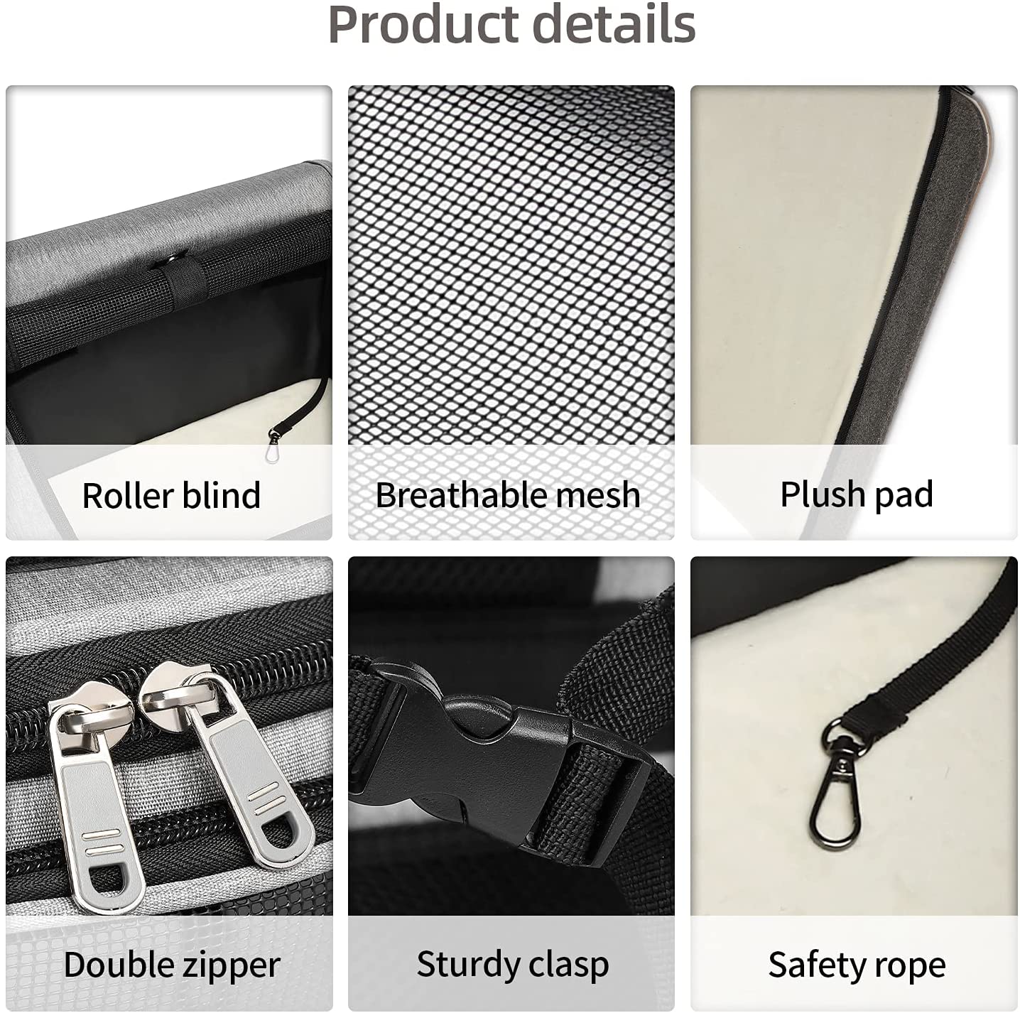 Sac à dos de transport pour chat, Double couche, amovible pour 2 chats, pour petits et moyens chiens, sac de voyage respirant pour animaux de compagnie