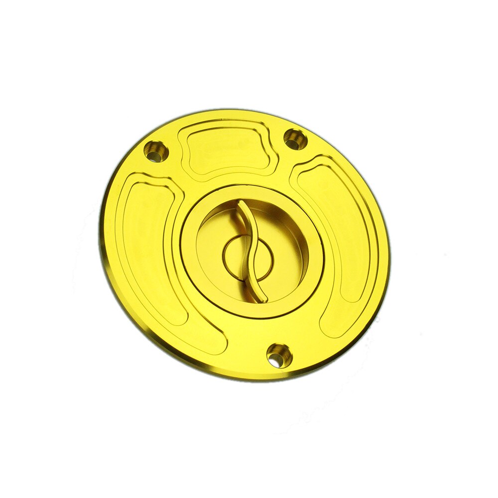 FXCNC 112mm Aluminum Motorcycle Fuel Tank Gas Cap Cover Keyless For Kawasaki ZRX 1200 Z750 Z1000 ZX 9R 9RF 6R 10R ZX10R ZX9R: Gold