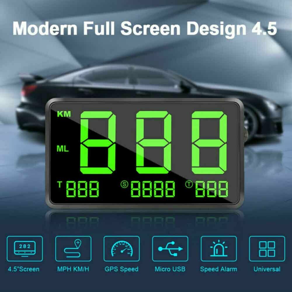 Digital GPS Speedometer HUD MPH / KM/h Overspeed Warning For Car Motorcycle Digital GPS Speedometer