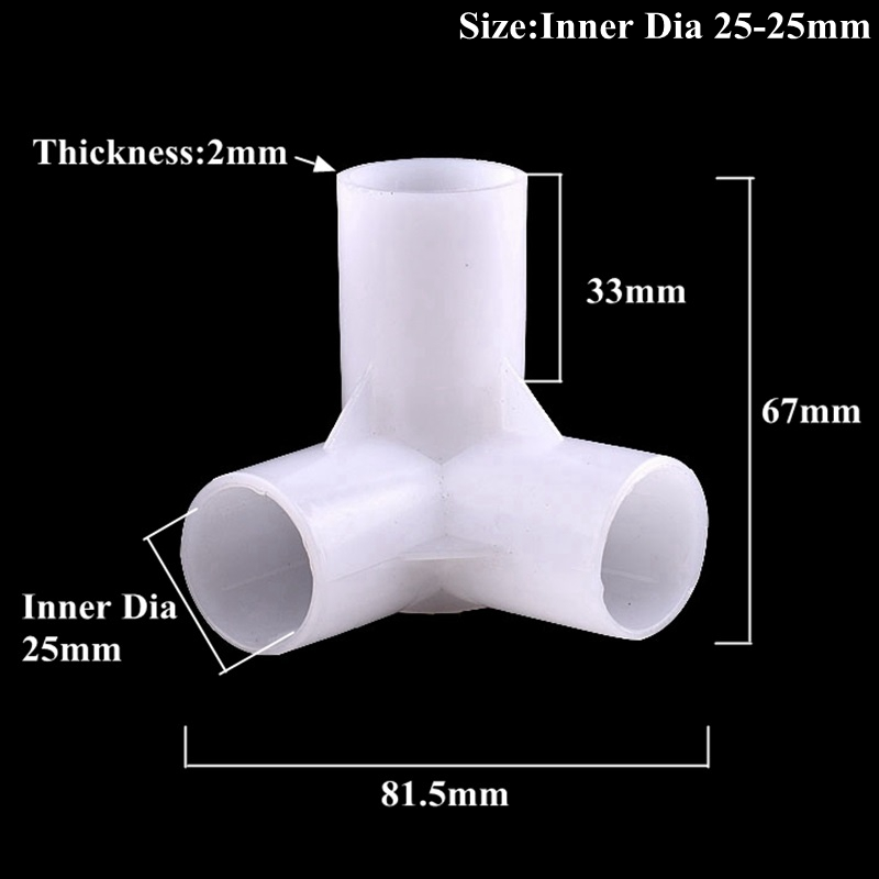 2~10Pcs 12~25mm Cross 3D Three-Dimensional Connector Watering Irrigation Water Pipe 4-Way Joint Garden DIY Shelf Tube Fittings