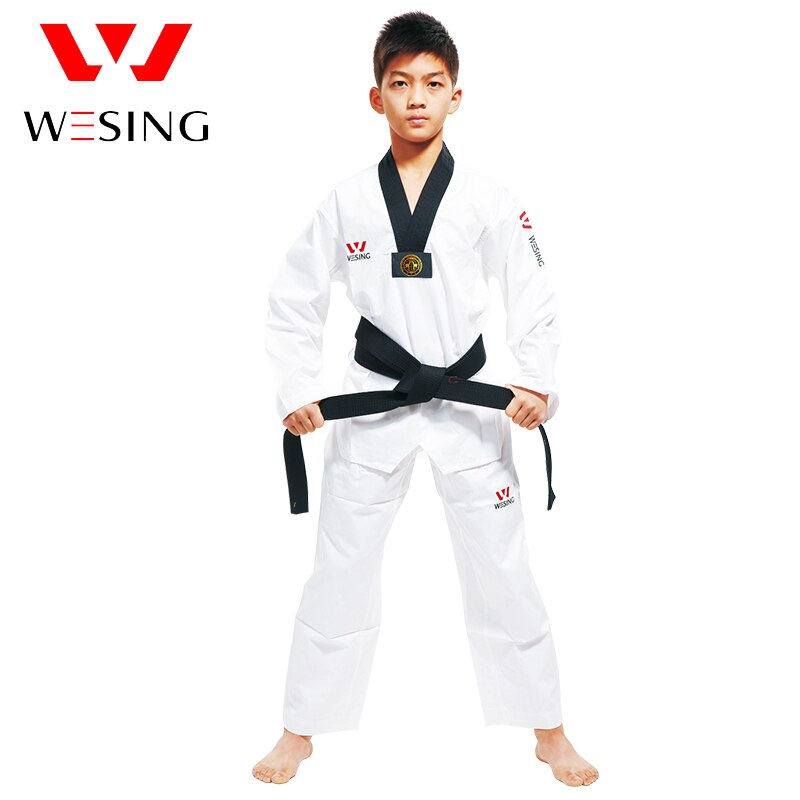 Westing-uniforme de Taekwondo transpirable para hombres y mujeres, traje de Taekwondo, entrenamiento, competición, Taekwondo, talla grande 4XL: XL