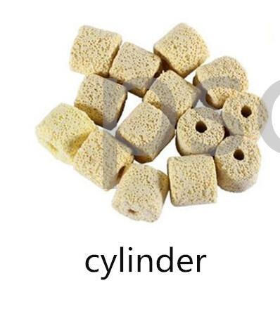 A lot Ceramic Bio Porous Filter Media Biological Rings Aquarium Fish Tank Nitrifying Bacteria Biocycle Material: Gold / 500g