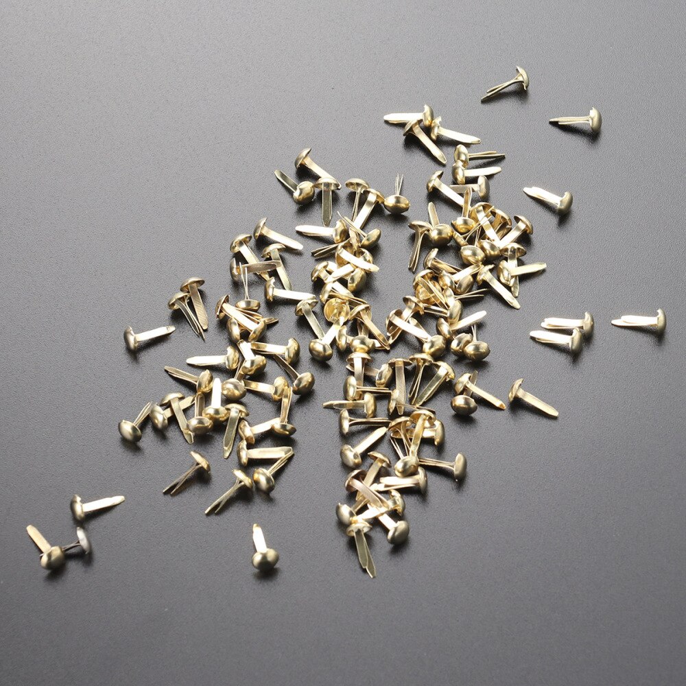 100 Pcs Mini Brads Diverse Kleuren Ronde Brad Pastel Brads Voor Scrapbooking Ambachten Maken Stempelen En Diy-8x20mm