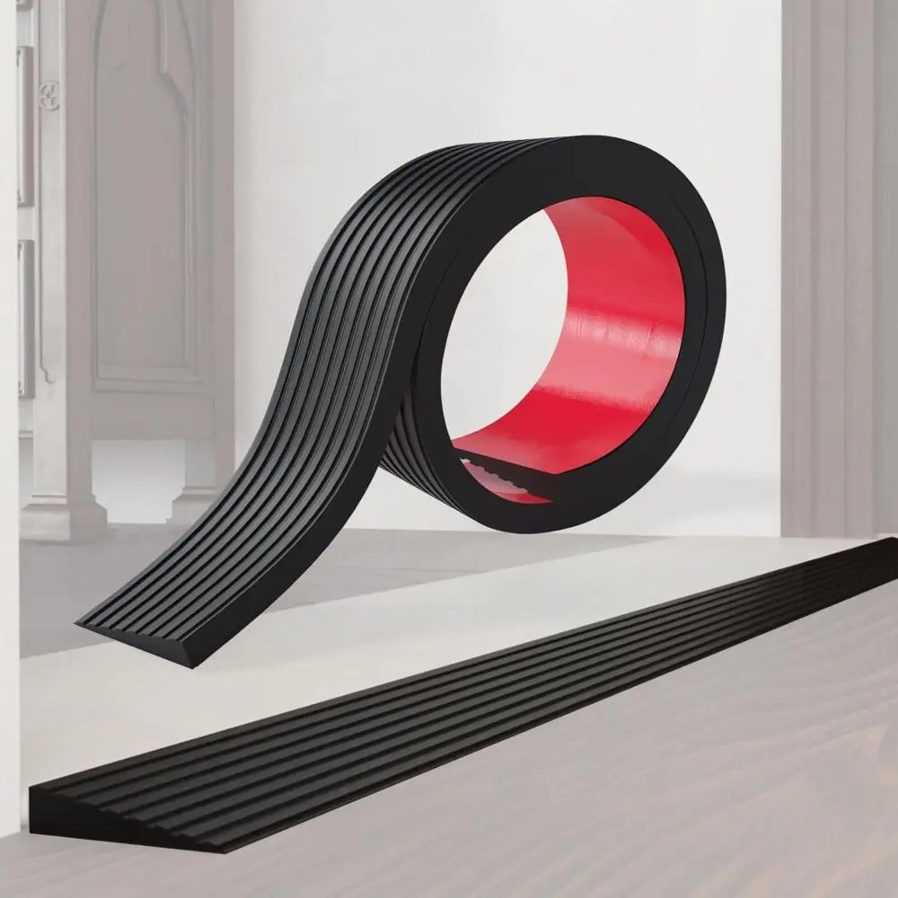 1M Deuropening Drempel Oprit PVC slijtvaste Rubberen Oprit zelfklevende Gestreepte Trap Anti Slip Tape