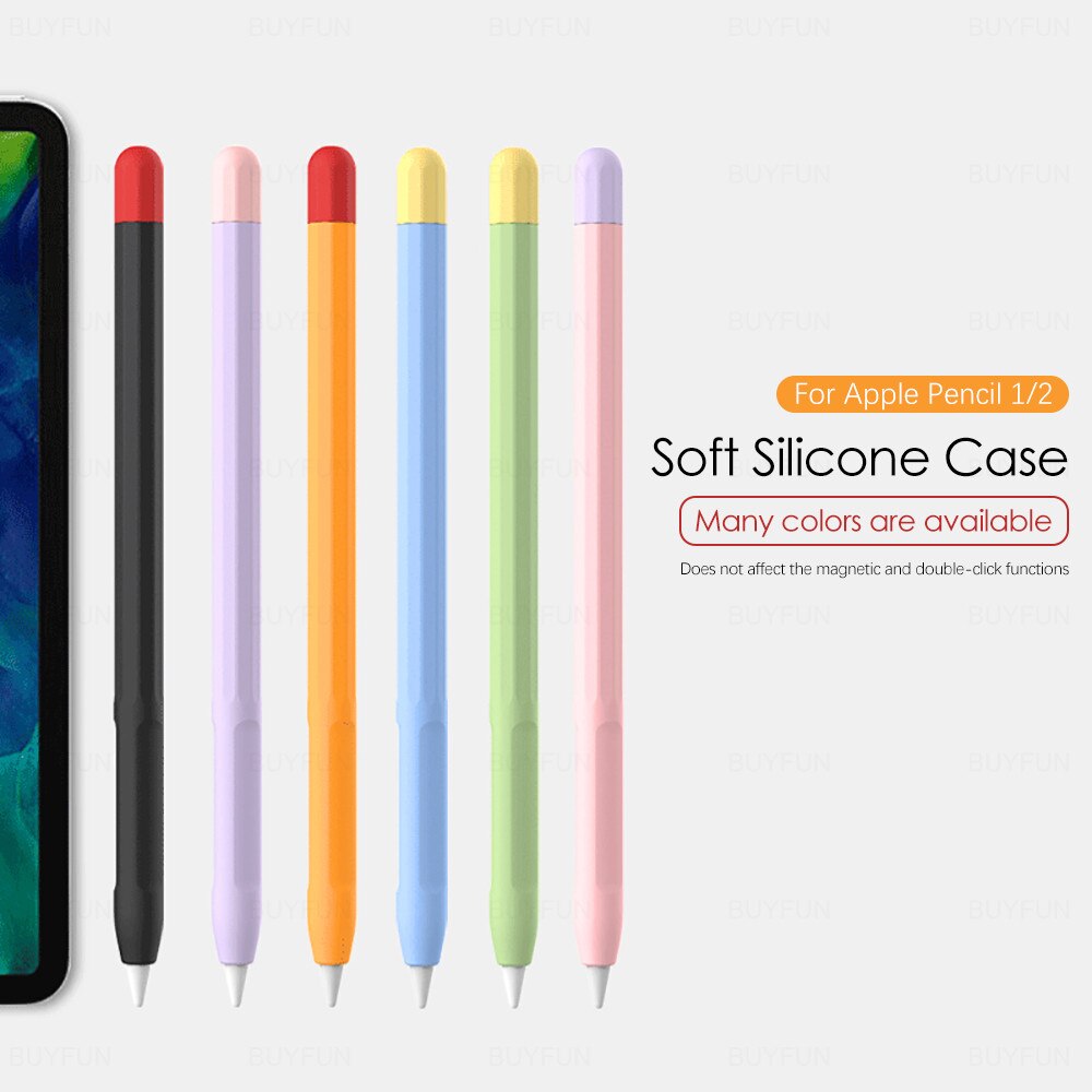 Protection Case For Apple Pencil 1/2 Soft Silicone Case Ultra Thin Shockproof iPad Tablet Touch Stylus Pen Protective Cover