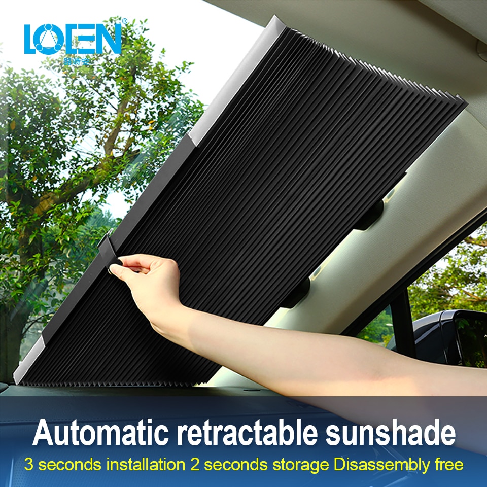 Auto Window Zonnescherm Intrekbare Voorruit Zonnescherm Cover Shield Gordijn Opvouwbare Auto Zonnescherm Block Anti-Uv Autoruit Schaduw